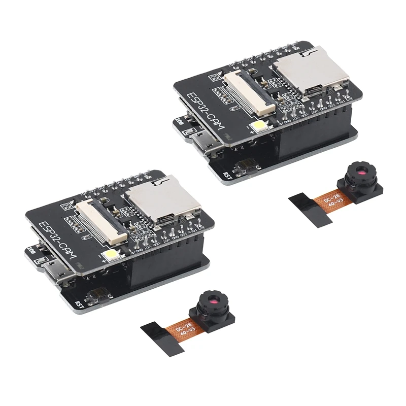2X ESP32-CAM-MB WIFI Bluetooth Плата разработки OV2640 Модуль камеры Интерфейс MICRO-USB CH340G USB к последовательному порту