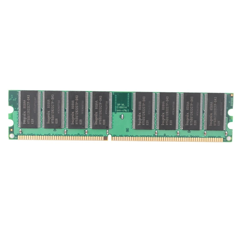 DDR 1 ГБ оперативной памяти ПК DDR1 Настольный PC3200 400 МГц 184-контактный Компьютерный модуль Memoria без ECC