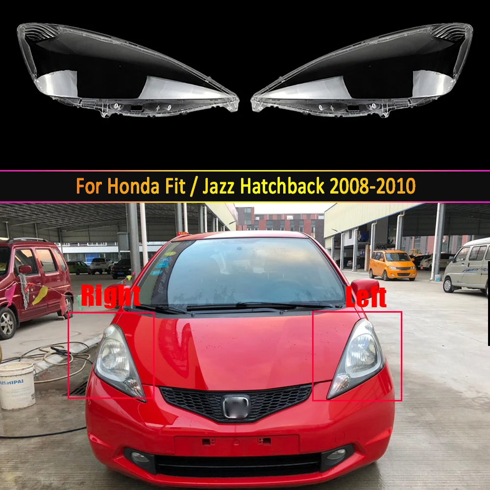 Объектив фары Для Honda Fit/Jazz Хэтчбек 2008 2009 2010 Замена Крышки фары Переднего Автомобильного Света Auto Shell